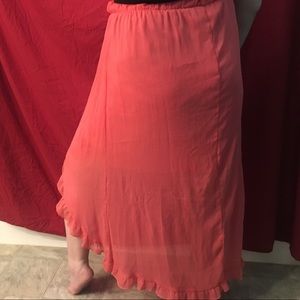 coral skirt